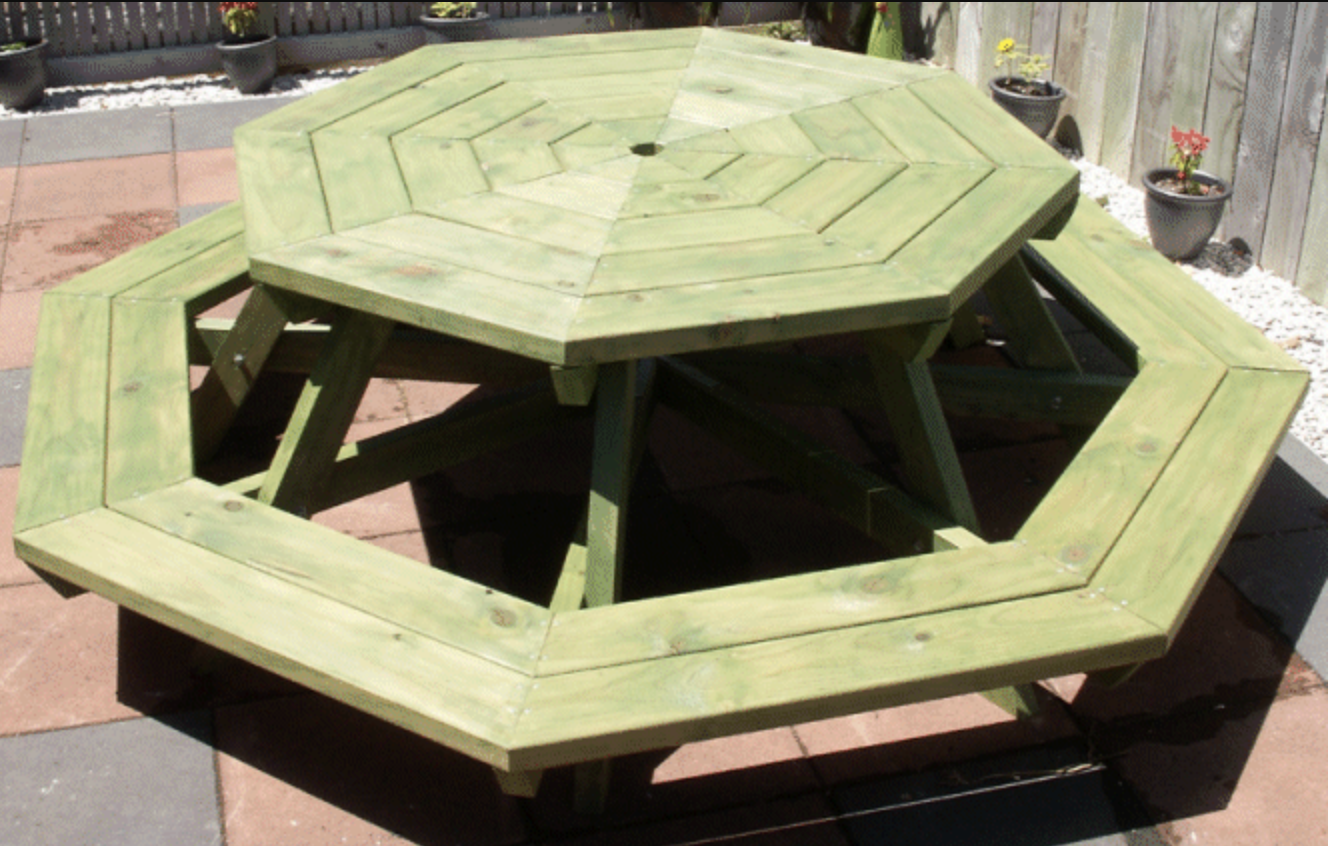 How to build an octagonal picnic table BuildEazy